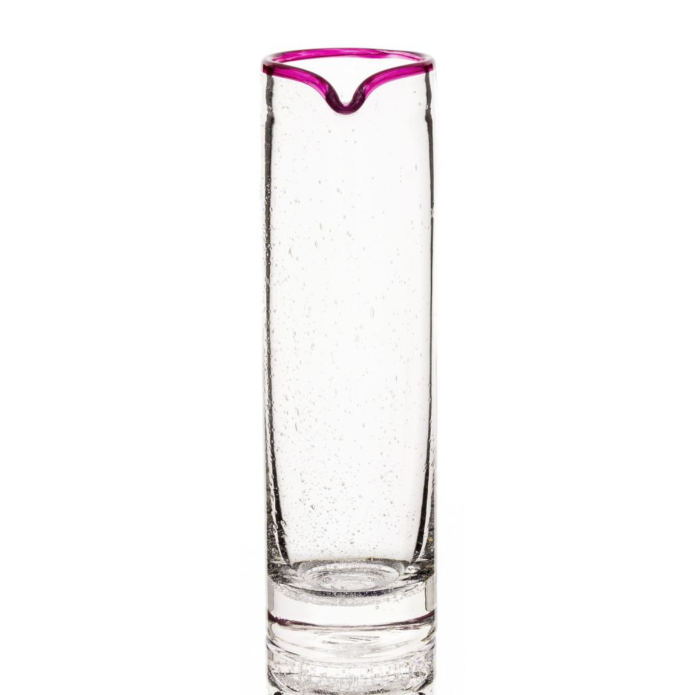 Serie Martha Color - ALINA Karaffe  m. buntem Rand Pink Serie Martha Color - ALINA Karaffe  m. buntem Rand Pink