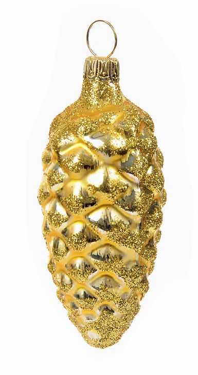 Christbaum Zapfen ELEGANZ 8 cm matt gold, 4 -teilig Weihnachtsbaumschmuck ELEGANZ Christbaum Zapfen ELEGANZ 8 cm matt gold, 4 -teilig Weihnachtsbaumschmuck ELEGANZ