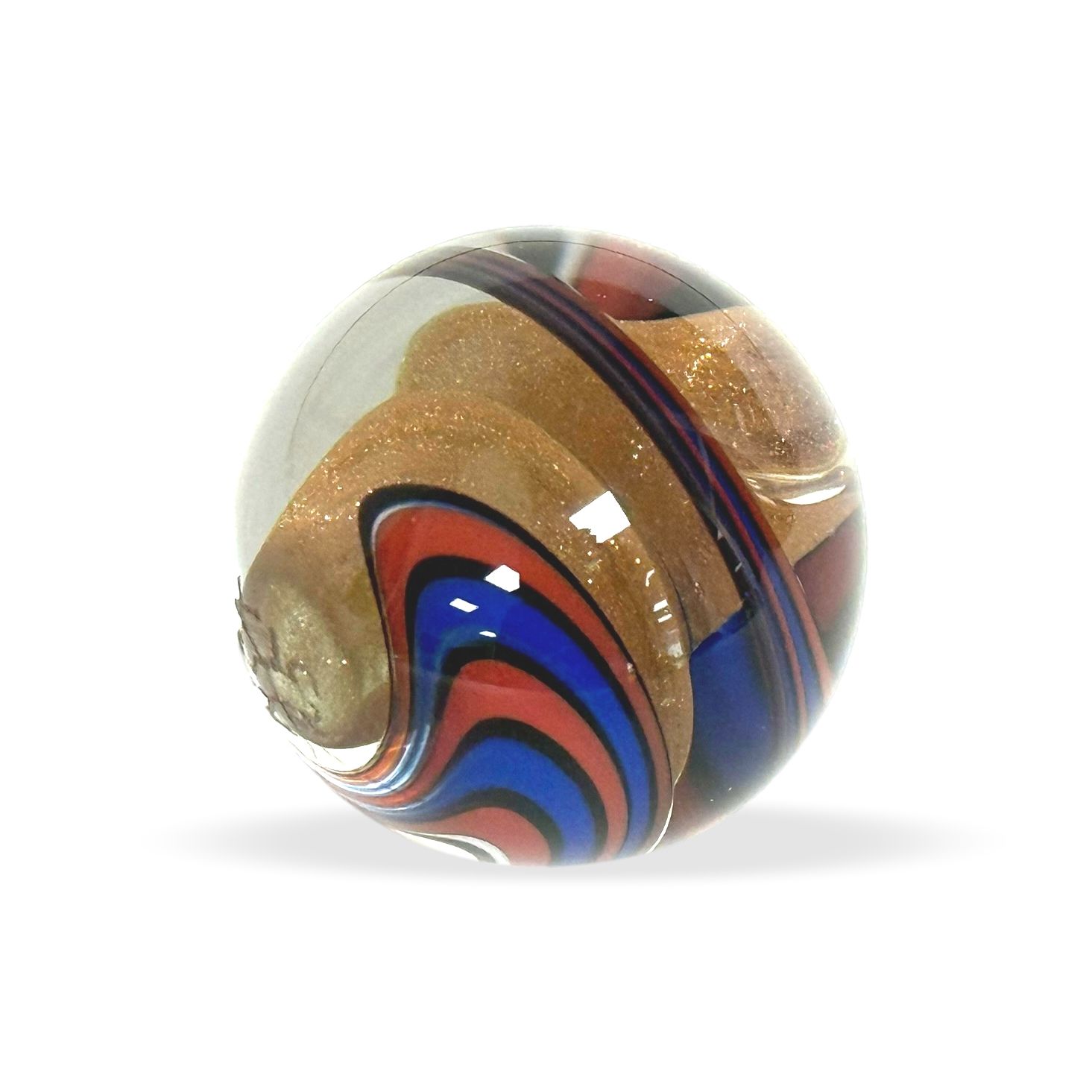 Original Lauschaer UnikatMurmel 2,5 cm Echte Handarbeit! SammlerMurmel aus Lauschaer Glas