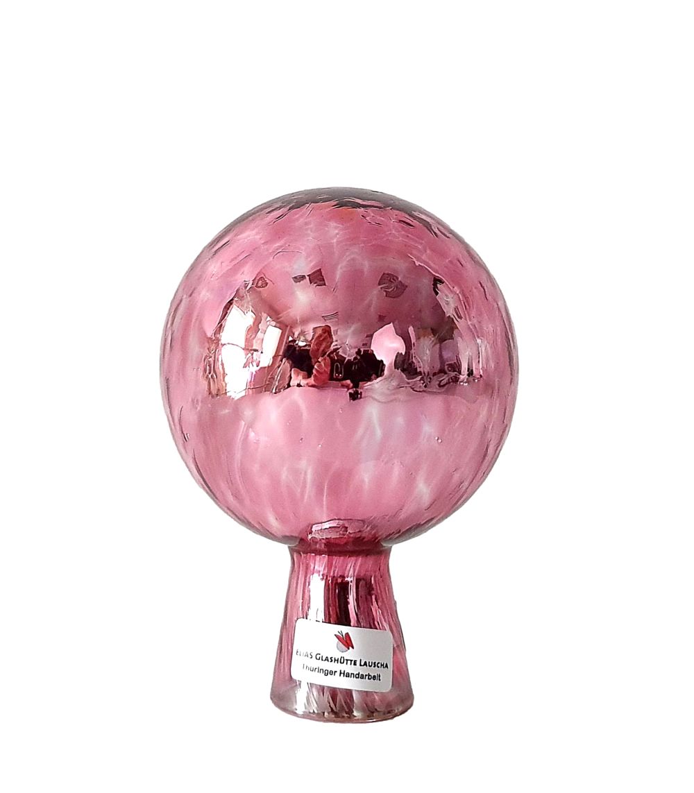 DIE Rosenkugel 9 cm VENEZIA Pink verspiegelt Rosenkugel Mini - die Balkonkugel DIE Rosenkugel 9 cm VENEZIA Pink verspiegelt Rosenkugel Mini - die Balkonkugel