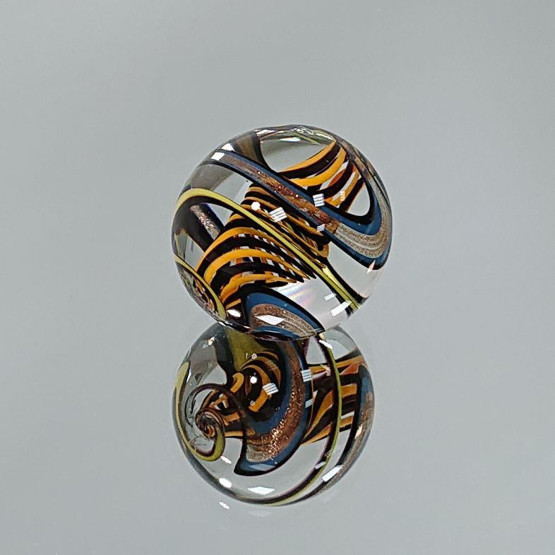 Original Lauschaer UnikatMurmel 2,5 cm Echte Handarbeit! SammlerMurmel aus Lauschaer Glas