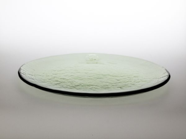 Original Thüringer Waldglas Platzteller Durchmesser zirka 32 cm