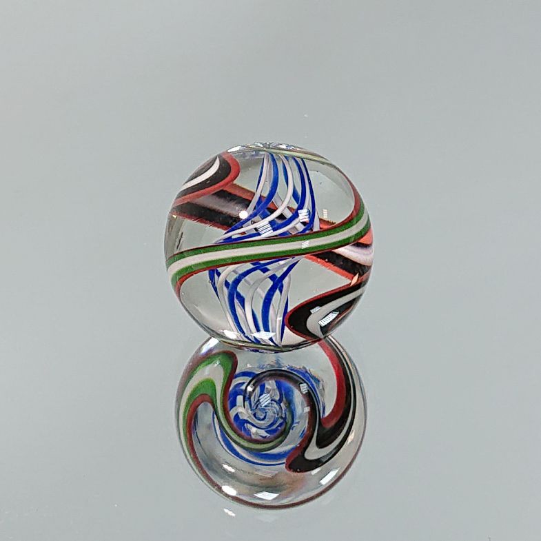 Original Lauschaer UnikatMurmel 2,5 cm Echte Handarbeit! SammlerMurmel aus Lauschaer Glas