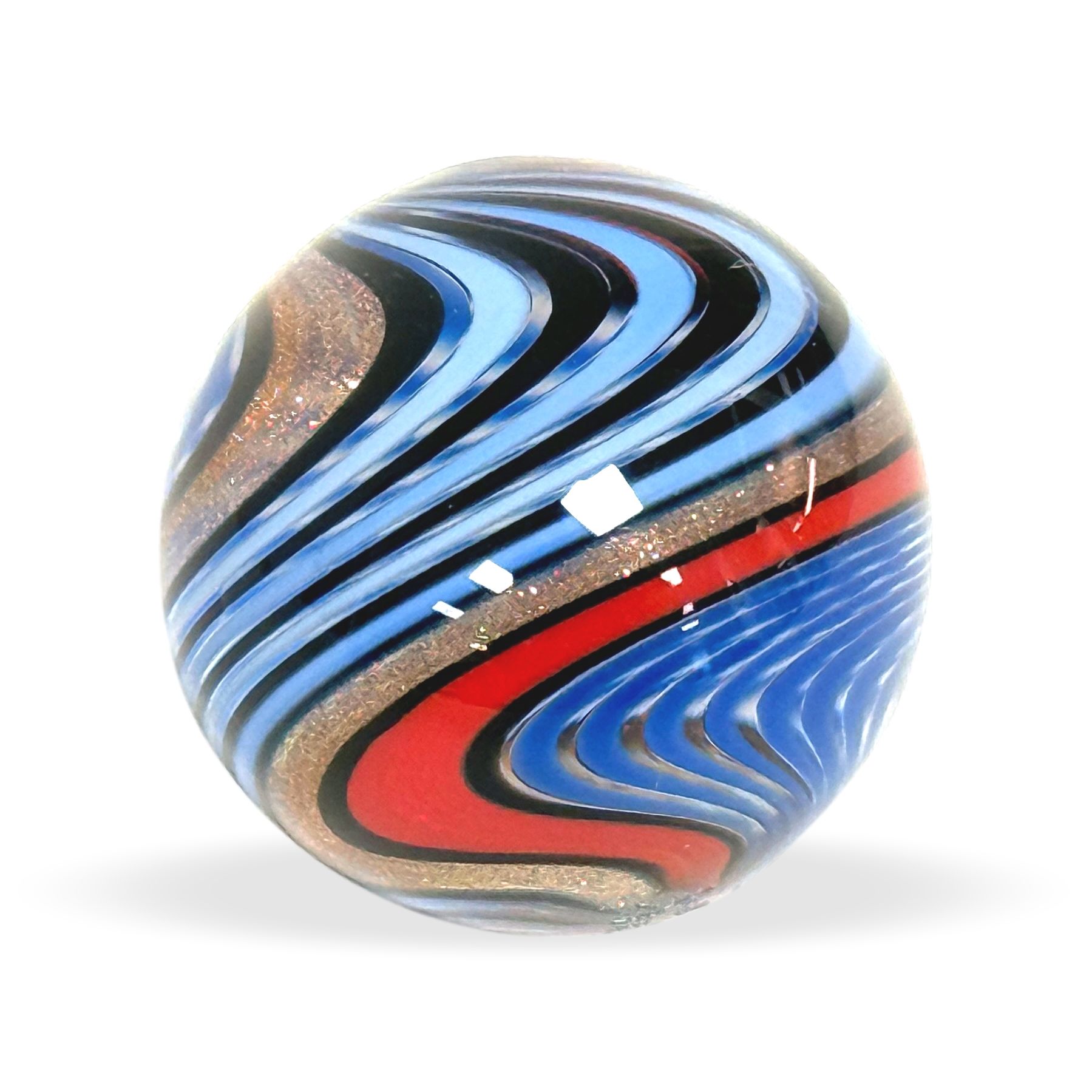 Original Lauschaer UnikatMurmel 2,5 cm Echte Handarbeit! SammlerMurmel aus Lauschaer Glas