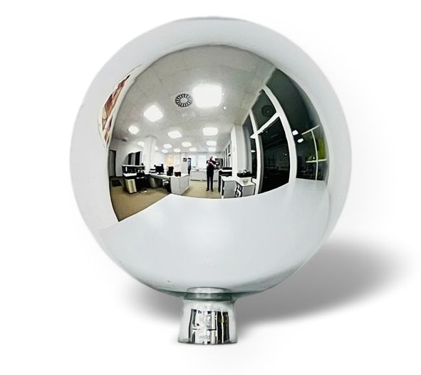 Rosenkugel 27 cm silber verspiegelt - unsere Größten! Rosenkugel 27 cm silber verspiegelt - unsere Größten!