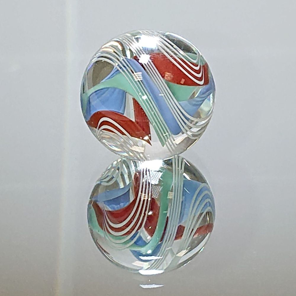 Original Lauschaer UnikatMurmel 2,5 cm Echte Handarbeit! SammlerMurmel aus Lauschaer Glas