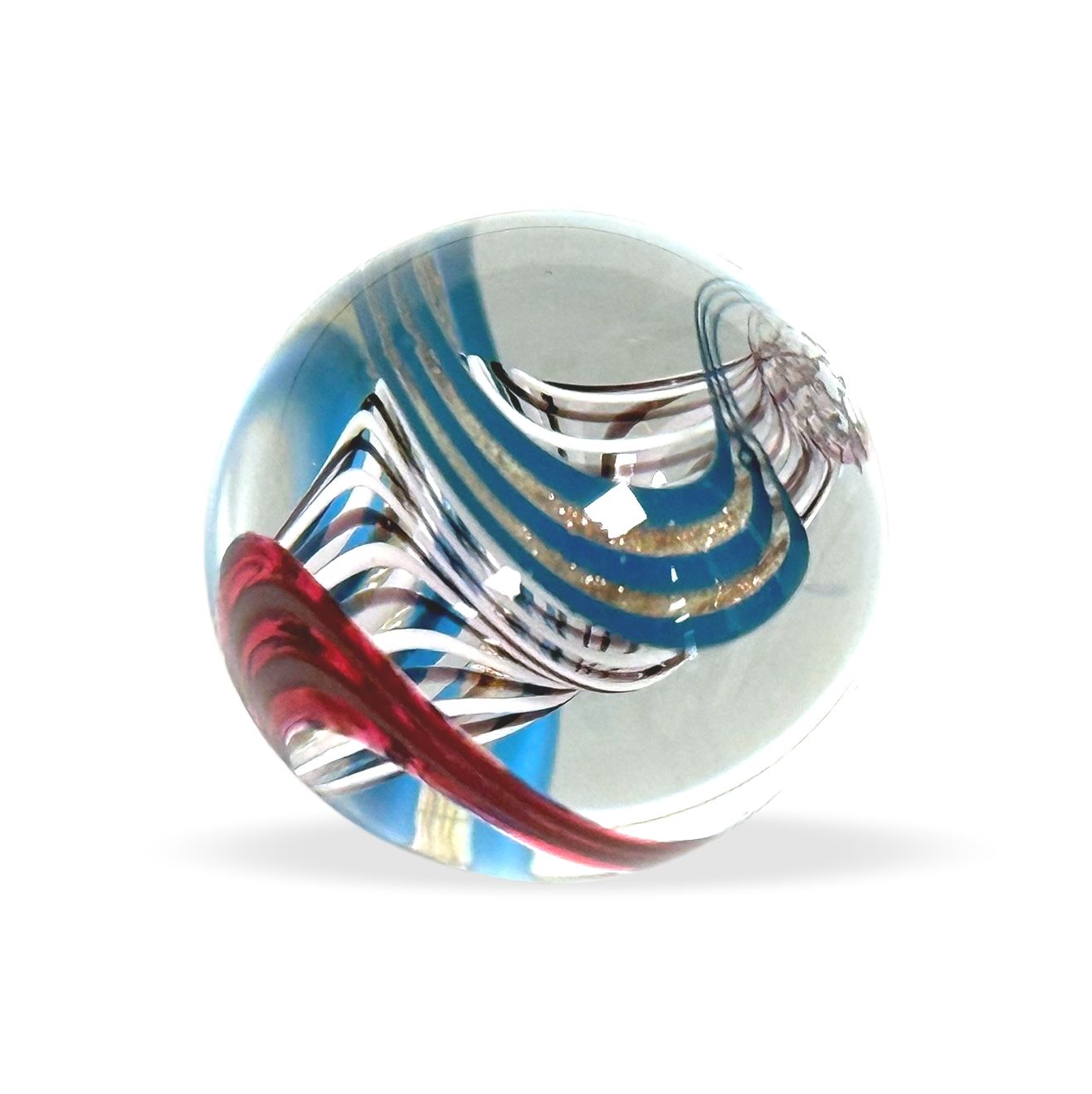 Original Lauschaer UnikatMurmel 2,5 cm Echte Handarbeit! SammlerMurmel aus Lauschaer Glas