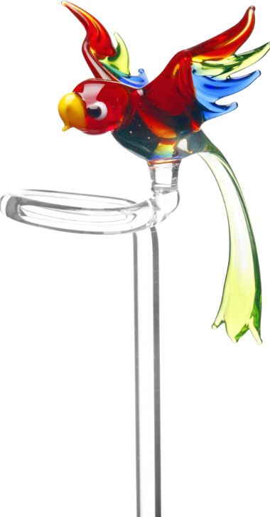 Orchideenstab Papagei rot, flatternd Orchideenstab Papagei rot, flatternd