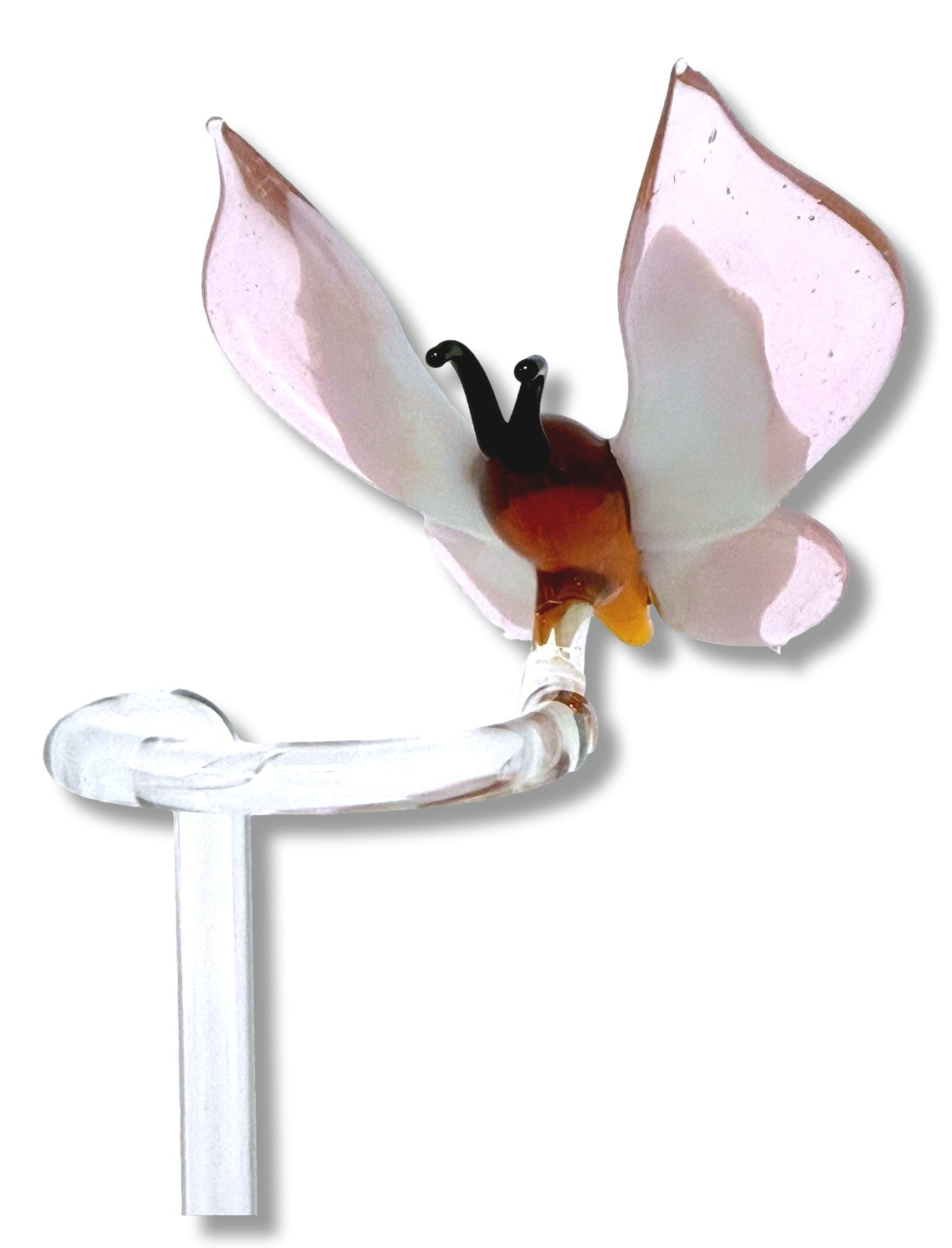 Orchideenstab Schmetterling rosa-weiß