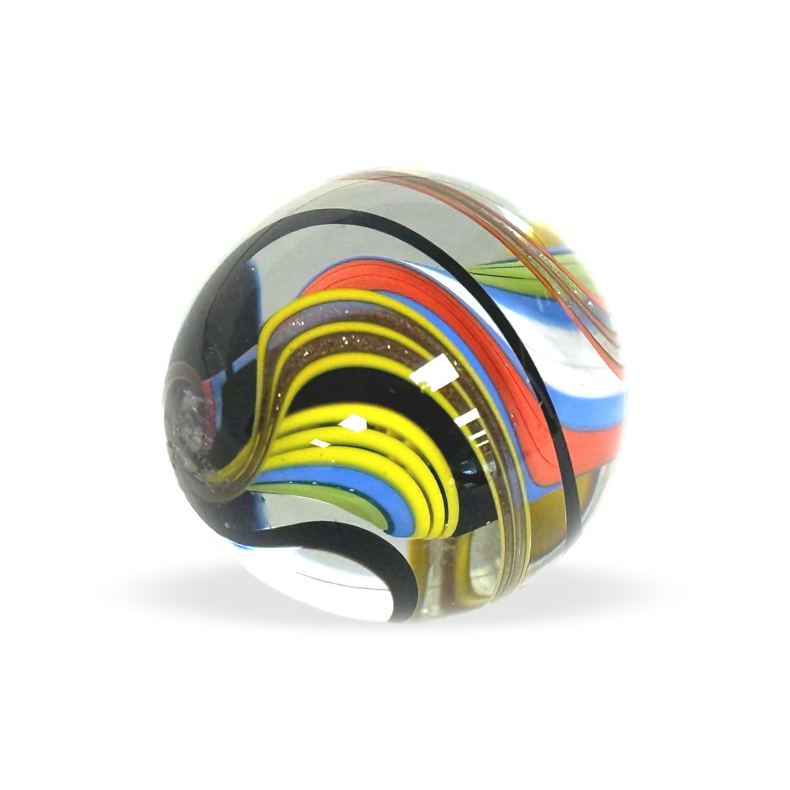Original Lauschaer UnikatMurmel 2,5 cm Echte Handarbeit! SammlerMurmel aus Lauschaer Glas