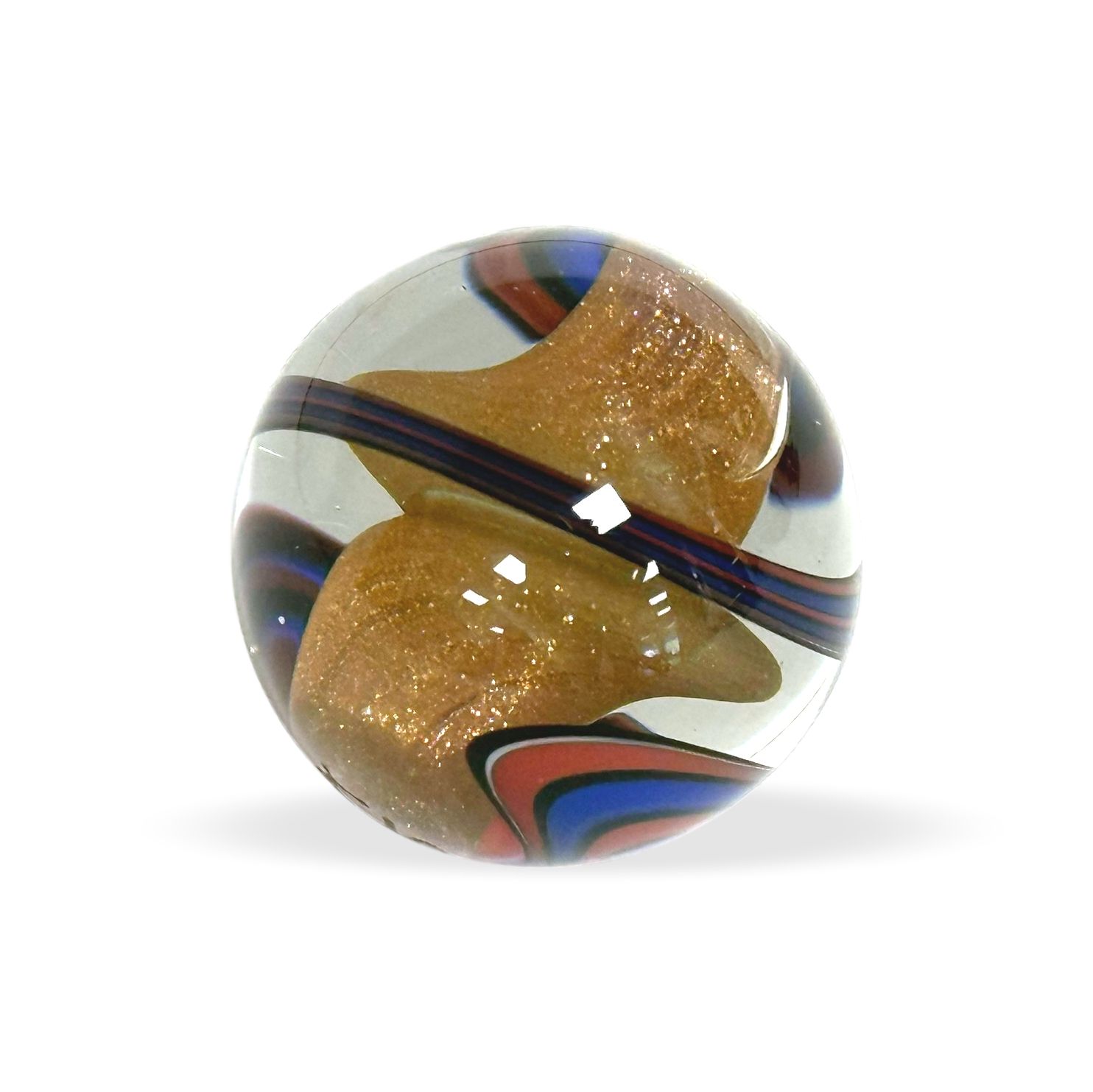 Original Lauschaer UnikatMurmel 2,5 cm Echte Handarbeit! SammlerMurmel aus Lauschaer Glas