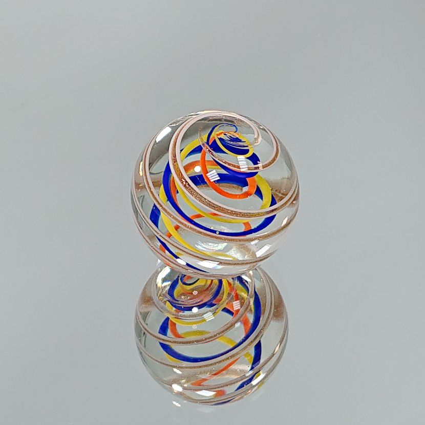 Original Lauschaer UnikatMurmel 2,5 cm Echte Handarbeit! SammlerMurmel aus Lauschaer Glas