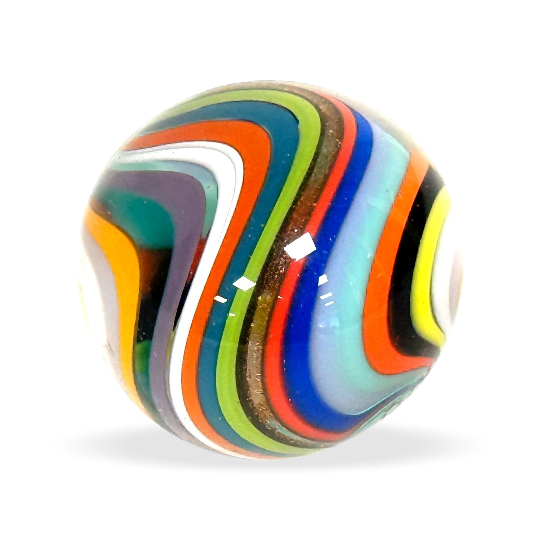 Original Lauschaer UnikatMurmel 2,5 cm Echte Handarbeit! SammlerMurmel aus Lauschaer Glas