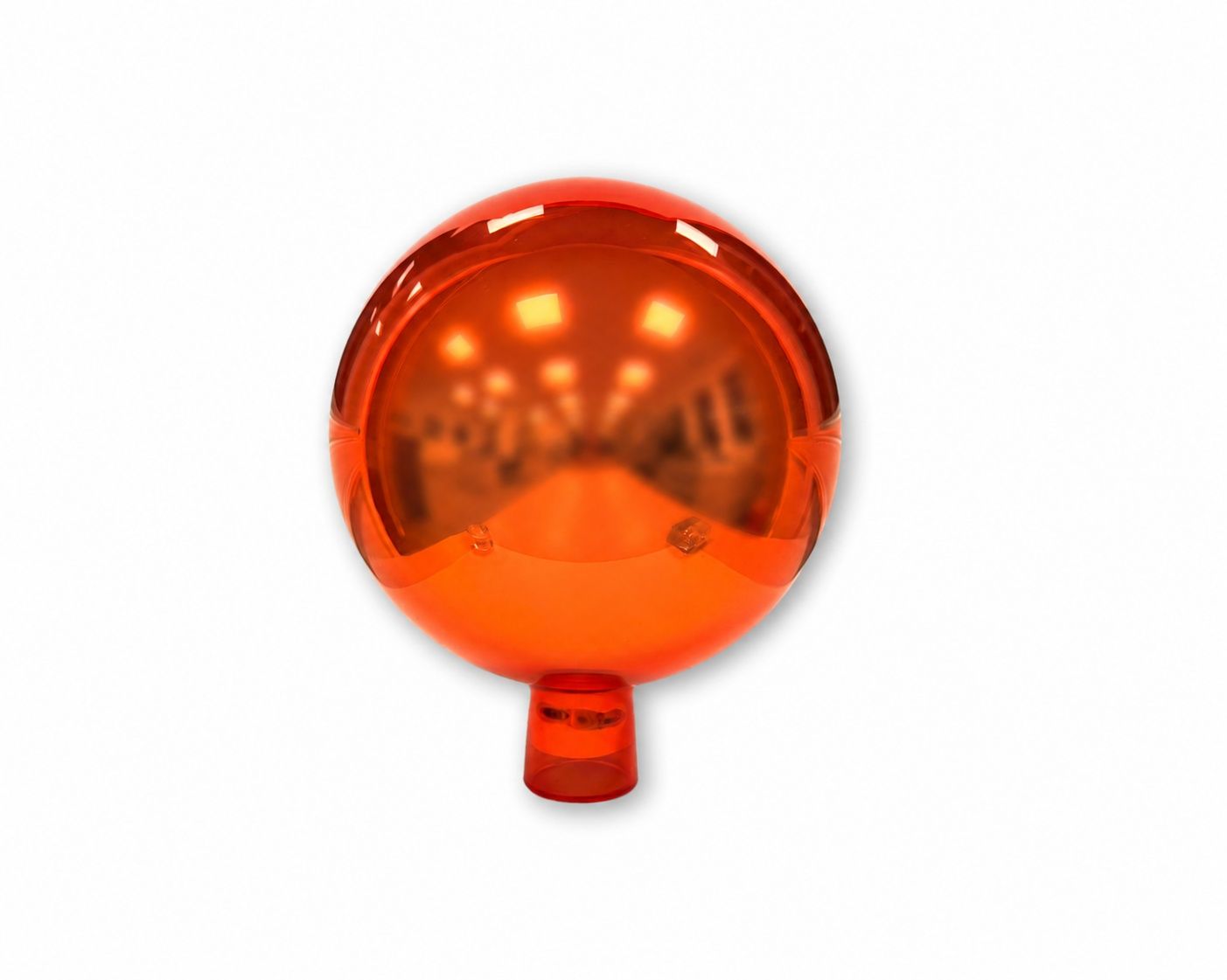 Rosenkugel 12 cm orange verspiegelt Rosenkugel Klassik