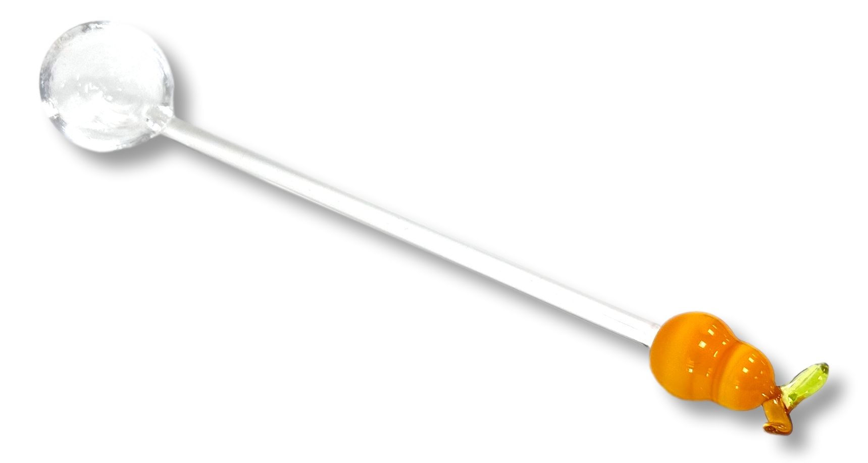 Marmeladenlöffel aus Glas mit Birne, ca. 14cm Löffel für Konfitüre und Gelee