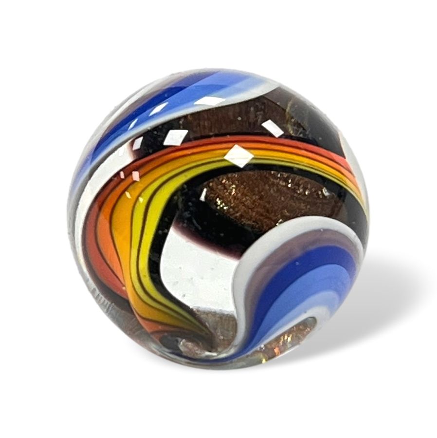 Original Lauschaer UnikatMurmel 2,5 cm Echte Handarbeit! SammlerMurmel aus Lauschaer Glas