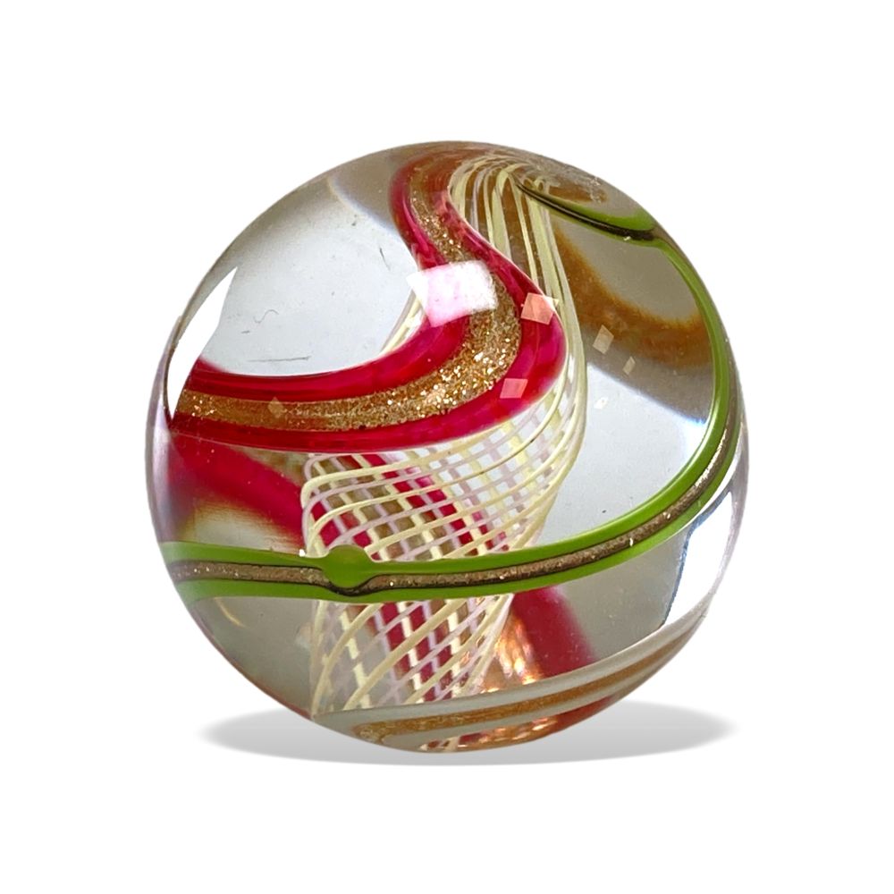 Original Lauschaer UnikatMurmel 2,5 cm Echte Handarbeit! SammlerMurmel aus Lauschaer Glas