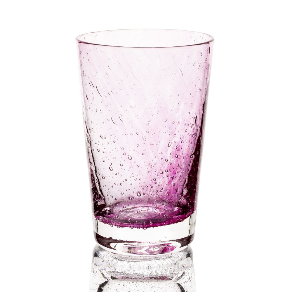 Serie Martha Color - ALEXA - großes Becherglas Pink 2 Gläser im Set Serie Martha Color - ALEXA - großes Becherglas Pink 2 Gläser im Set