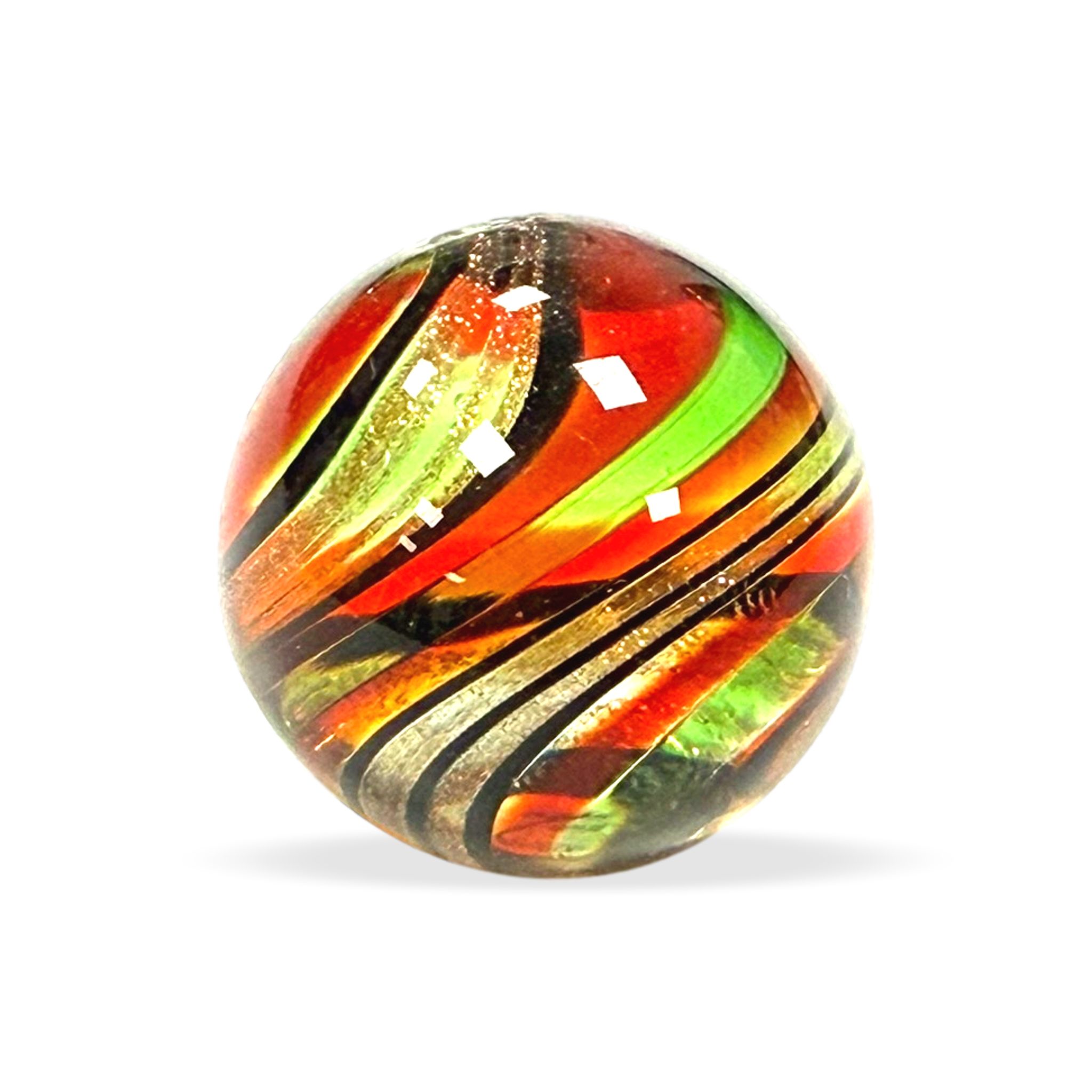 Original Lauschaer UnikatMurmel 2,5 cm Echte Handarbeit! SammlerMurmel aus Lauschaer Glas