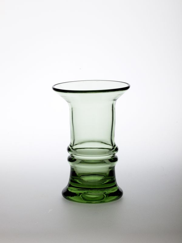 Original Thüringer Waldglas AGATHA Rillenvase, klein Höhe 15 cm