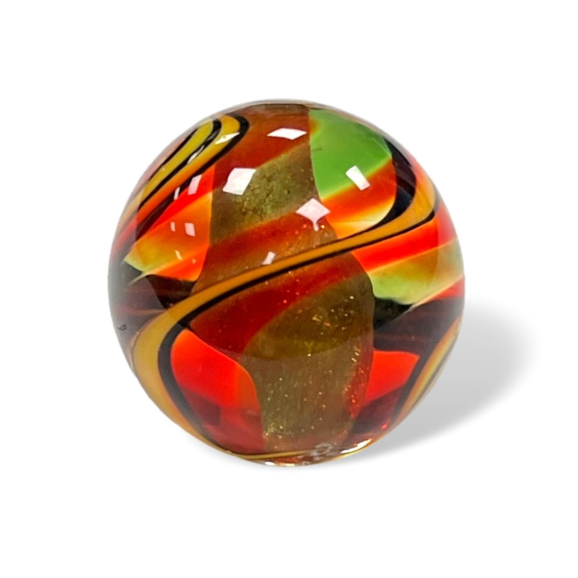 Original Lauschaer UnikatMurmel 2,5 cm Echte Handarbeit! SammlerMurmel aus Lauschaer Glas