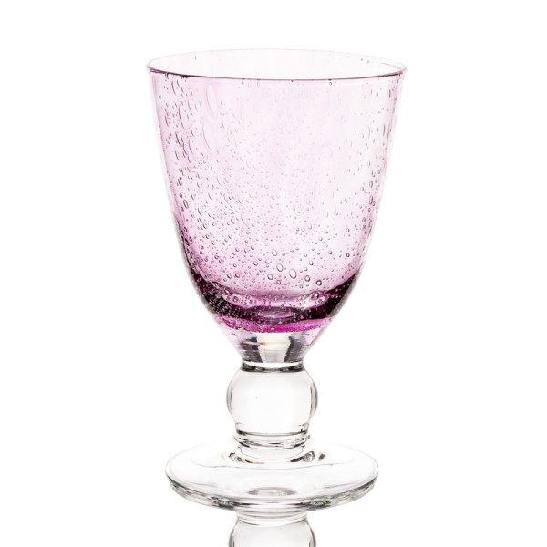 Serie Martha Color - ALDA - Weinglas Pink Kelch Pink  - 2 Gläser im Set