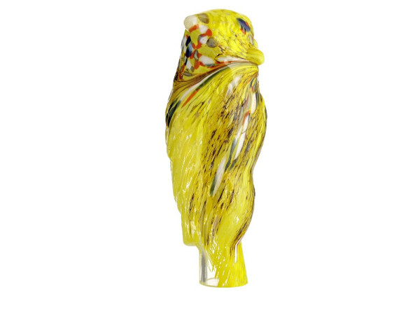 Gartenkugel Eule ca. 23,5 cm gelb / bunt getupft Neue Designs für die Gartensaison 2015/16!