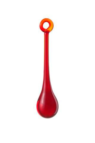 Zubehör für Lichtmühlen - Glastropfen Rot 7,5cm